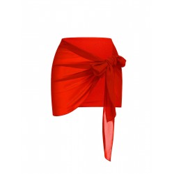 Vintage Solid Chiffon Sun Protection Cover-up