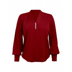  Solid Blouse & Suspender Pants